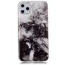 Mobigear Marble iPhone 11 Pro Hoesje Flexibel TPU Backcover - Zwart / Wit