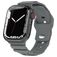 Mobigear Sport Armor Siliconen Apple Watch Bandje Druksluiting - 49/46/45/44 mm - Grijs