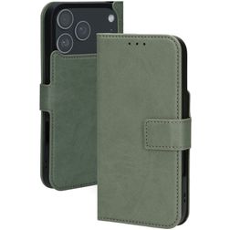 Mobiparts Classic Wallet iPhone 17 Pro Max MagSafe Hoesje Bookcase - Stone Green