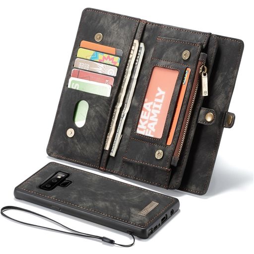 Caseme 008 Samsung Galaxy Note 9 Hoesje Uitneembare 2in1 Bookcase Portemonnee - Zwart