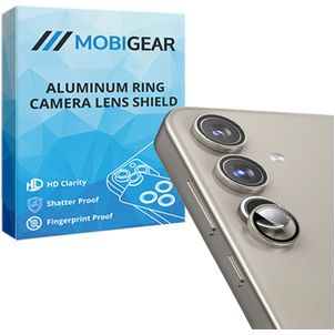 Mobigear Single Samsung Galaxy S24 Plus Glazen Camera Lens Protector - Case Friendly - Grijs