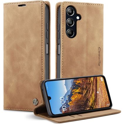 CaseMe 013 Samsung Galaxy A16 Hoesje Bookcase Portemonnee - Bruin
