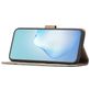 Mobigear Stitch iPhone 17 Pro Max Hoesje Bookcase Portemonnee - Grijs