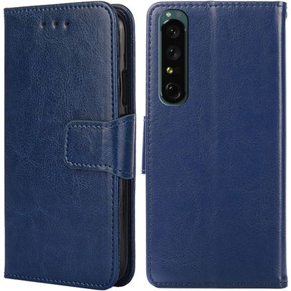 Mobigear Wallet Sony Xperia 1 IV Hoesje Bookcase Portemonnee - Donkerblauw