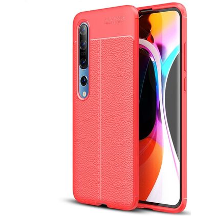 Mobigear Luxury Xiaomi Mi 10 Hoesje Flexibel TPU Backcover - Rood
