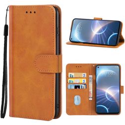 Mobigear Wallet HTC Desire 22 Pro Hoesje Bookcase Portemonnee - Cognac