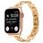 Mobigear Paris Stalen Apple Watch Bandje Vouwsluiting - 49/46/45/44 mm - Goud