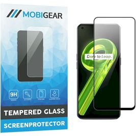 Mobigear Premium Realme 9 4G Glazen Screenprotector - Case Friendly - Zwart