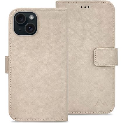 My Style Flex Wallet iPhone 14 Hoesje Bookcase Portemonnee - Warm Taupe