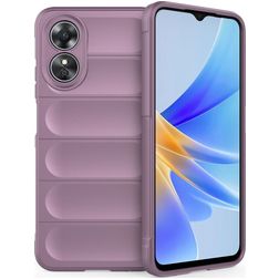 Mobigear Bumpy OPPO A17 Hoesje Flexibel TPU Backcover - Paars