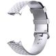 Mobigear Cross Siliconen Fitbit Charge 4 Bandje Gespsluiting - Zilver