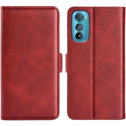 Mobigear Slim Magnet Motorola Edge 30 Hoesje Bookcase Portemonnee - Rood
