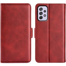 Mobigear Slim Magnet Samsung Galaxy A73 Hoesje Bookcase Portemonnee - Rood