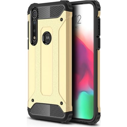 Mobigear Outdoor Motorola Moto G8 Plus Hoesje Hardcase Backcover Shockproof - Goud