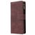 Mobigear Zipper Samsung Galaxy S10 Lite Hoesje Bookcase Portemonnee - Bruin