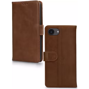 Mobilize Wallet iPhone 17e Hoesje Echt Leer Bookcase Portemonnee - Bruin