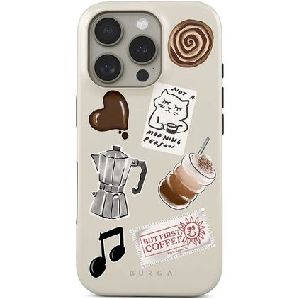 Burga Tough iPhone 16 Pro Hoesje Hardcase Backcover Shockproof - Oat Milk Please
