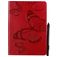 Mobigear Butterfly iPad 7 (2019) Hoes Bookcase + Stylus Houder - Rood