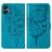 Mobigear Butterfly Samsung Galaxy A05 Hoesje Bookcase Portemonnee - Blauw