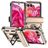 Mobigear Armor Ring Motorola Razr 50 Hoesje Hardcase Backcover Shockproof met Ringhouder - Goud