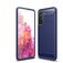 Mobigear Brushed Slim Samsung Galaxy S21 FE Hoesje Flexibel TPU Backcover - Blauw