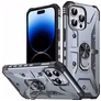Mobigear Armor Ring iPhone 14 Pro Max Hoesje Hardcase Backcover Shockproof met Ringhouder - Grijs