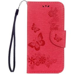 Mobigear Butterfly Samsung Galaxy S8 Hoesje Bookcase Portemonnee - Rood