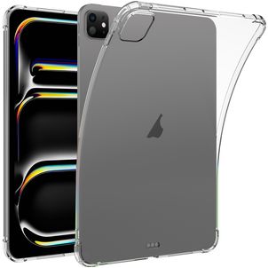 Mobigear Cushion iPad Pro 11 Inch (2024) Hoes Flexibel TPU Backcover - Transparant