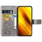 Mobigear Four-leaf Wallet Case Gray Xiaomi Poco X3