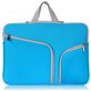 Mobigear Double Zipper Neopreen Laptop Sleeve 11 inch Laptop hoes - Blauw