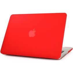 Mobigear Matte MacBook Pro 13 Inch (2012-2015) Hoes Hardshell Laptopcover MacBook Case - Rood - Model A1425 / A1502
