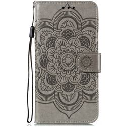 Mobigear Mandala Huawei P40 Hoesje Bookcase Portemonnee - Grijs