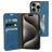 Mobiparts Classic Wallet iPhone 15 Pro Hoesje Bookcase Portemonnee - Steel Blue