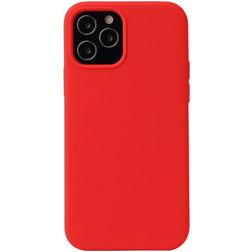 Mobigear Rubber Touch iPhone 13 Mini Siliconen Hoesje Backcover - Rood
