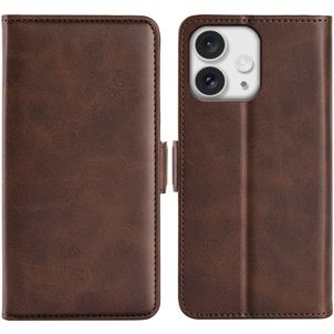 Mobigear Slim Magnet iPhone 16 Pro Hoesje Bookcase Portemonnee - Bruin