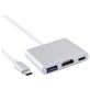 Mobigear USB-C naar HDMI / USB-A / USB-C Hub - Zilver