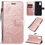Mobigear Butterfly Samsung Galaxy A41 Hoesje Bookcase Portemonnee - Roségoud