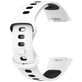 Mobigear Sport Dual Siliconen Fitbit Charge 5 Bandje Druksluiting - Wit / Blauw