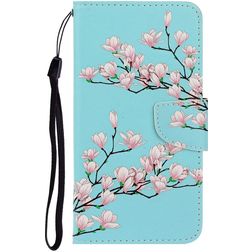 Mobigear Design Huawei P40 Lite E Hoesje Bookcase Portemonnee - Bloesem