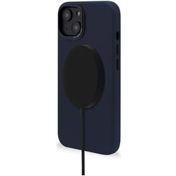 Decoded iPhone 14 Plus MagSafe Hoesje Echt Leer Backcover Shockproof - Steel Blue
