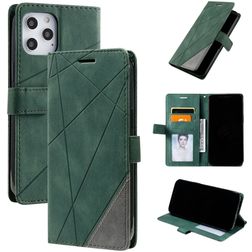 Mobigear Rhombus iPhone 12 Pro Max Hoesje Bookcase Portemonnee - Groen