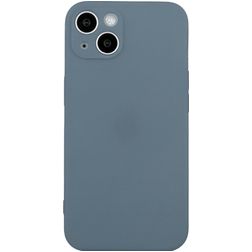 Mobigear Colors iPhone 15 Hoesje Flexibel TPU Backcover - Grijs