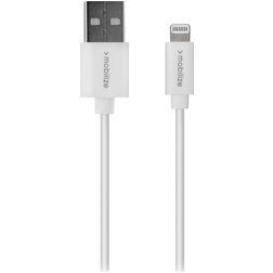 Mobilize USB-A naar Apple Lightning Kabel MFI 1 m - Wit