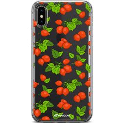 Mobigear Design iPhone XS Max Hoesje Flexibel TPU Backcover - Rose Hips