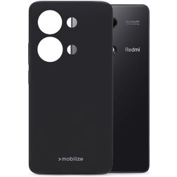 Mobilize Rubber Gelly POCO M6 Pro Hoesje Flexibel TPU Backcover - Matt Black