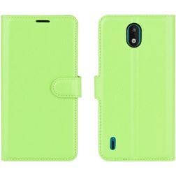 Mobigear Classic Nokia 1.3 Hoesje Bookcase Portemonnee - Groen