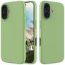 Mobigear Rubber Touch iPhone 16 Siliconen Hoesje Backcover - Groen