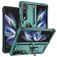 Mobigear Armor Ring Samsung Galaxy Z Fold 4 Hoesje Hardcase Backcover Shockproof met Ringhouder - Groen