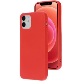 Mobiparts iPhone 12 Pro Siliconen Hoesje Backcover - Scarlet Red Mobiparts iPhone 12 Pro Siliconen Hoesje Backcover - Scarlet Red