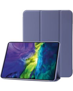 Mobigear Tri-Fold Gel iPad 11 (2025) Hoes TPU,Kunstleer Bookcase - Paars